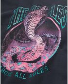 Sweat avec sérigraphie Cobra noir