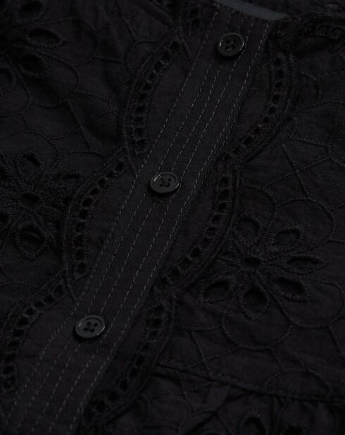 Top court en Broderie Anglaise noir