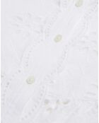 Top court en Broderie Anglaise blanc