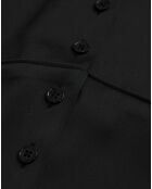 Top court avec boutonnière noir