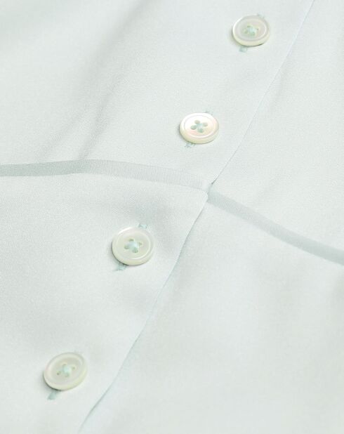 Top court avec boutonnière vert