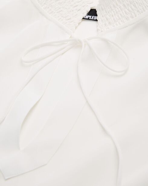 Chemisier 100% Soie blanc