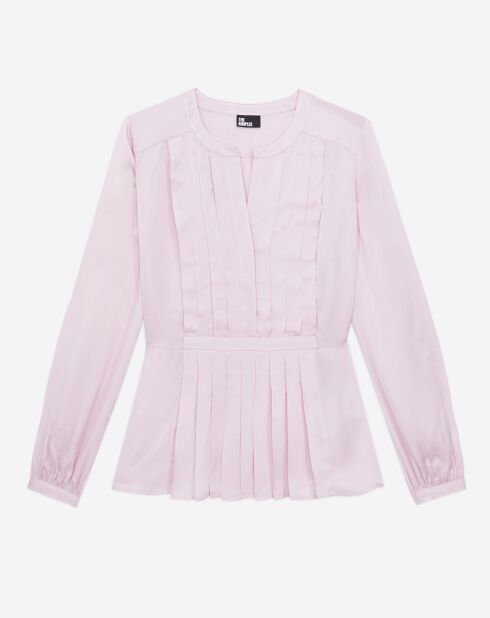 Top avec plissé rose