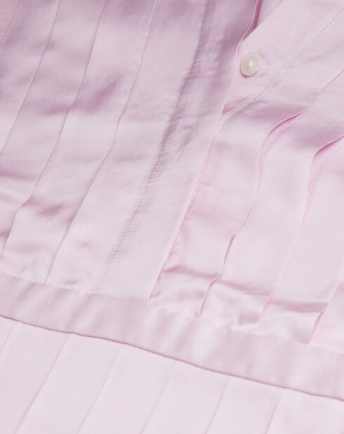 Top avec plissé rose