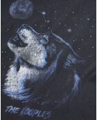 T-Shirt avec sérigraphie Wolf noir