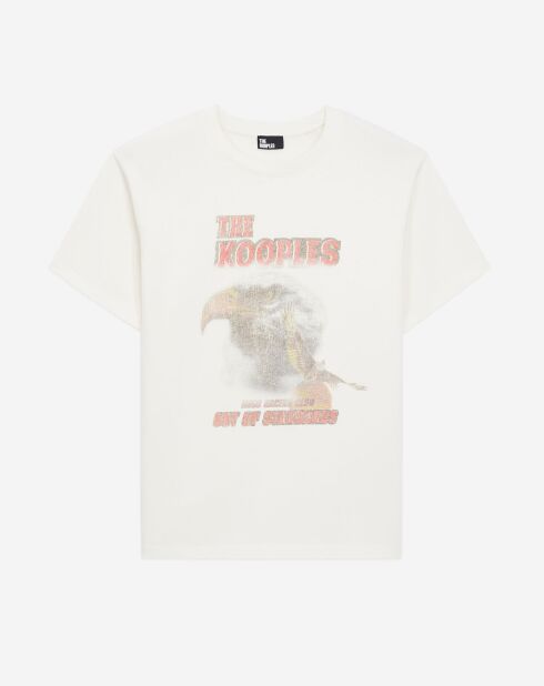 T-Shirt avec sérigraphie Aigle écru