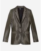 Veste à rayures dorée