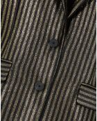 Veste à rayures dorée