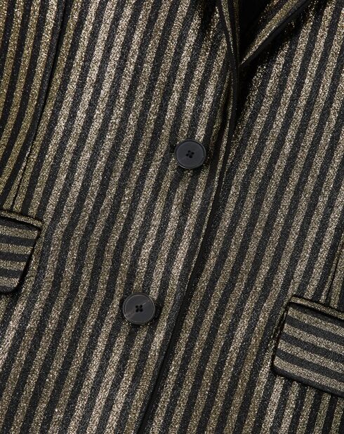 Veste à rayures dorée