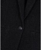Blazer en Tweed avec détails fil noir