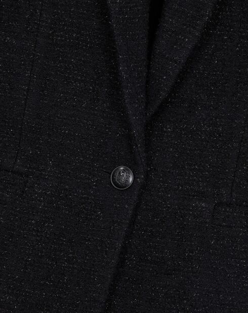 Blazer en Tweed avec détails fil noir