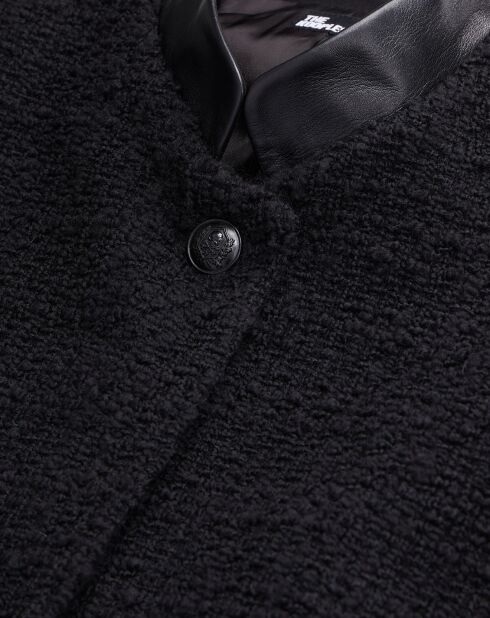 Veste courte en Tweed noire