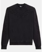 Sweat avec broderie Western noir