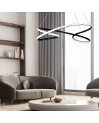 Lustre Parisienne noire - 65x65x15 cm