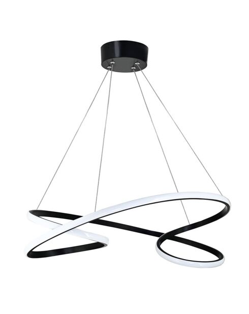 Lustre Parisienne noire - 65x65x15 cm