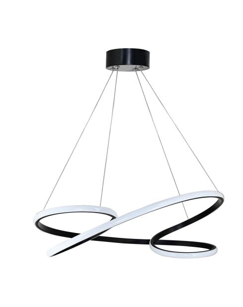 Lustre Parisienne noire - 65x65x15 cm