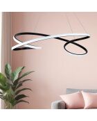 Lustre Parisienne noire - 65x65x15 cm