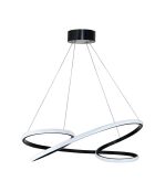 Lustre Parisienne noire - 65x65x15 cm