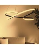 Lustre Parisienne noire - 65x65x15 cm