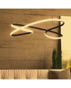 Lustre Parisienne noire - 65x65x15 cm