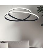 Lustre Orbit noire - 65x65x2 cm