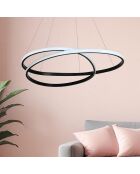 Lustre Orbit noire - 65x65x2 cm