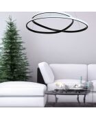 Lustre Orbit noire - 65x65x2 cm