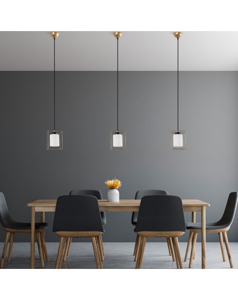 Suspension Swank dorée - 15x90 cm