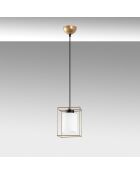 Suspension Swank dorée - 15x90 cm
