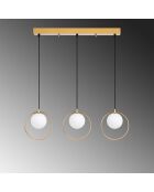 Lustre Dolunay doré - 96x15x126 cm