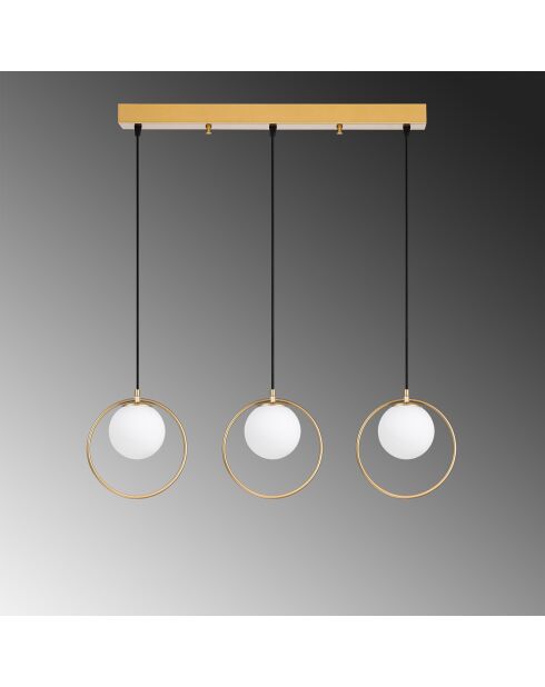 Lustre Dolunay doré - 96x15x126 cm