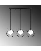 Lustre Dolunay noir - 96x15x126 cm