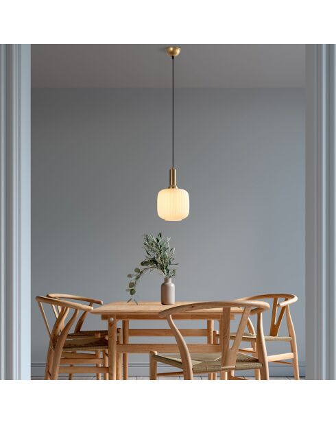 Suspension Asker dorée - 20x20x118 cm
