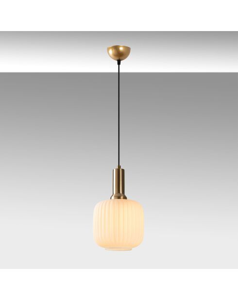 Suspension Asker dorée - 20x20x118 cm