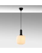 Suspension Asker noire - 20x20x118 cm