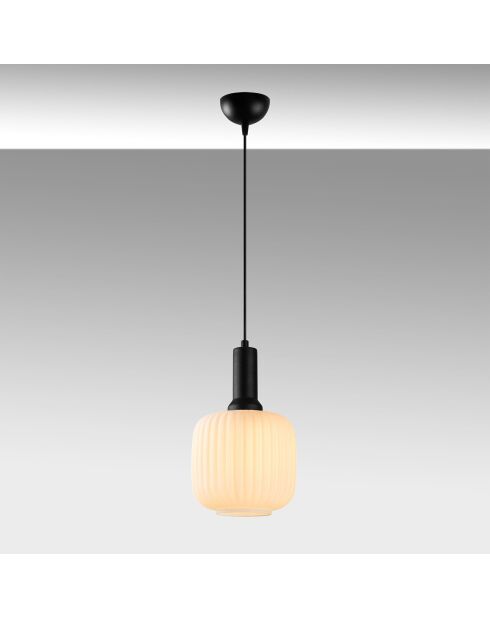 Suspension Asker noire - 20x20x118 cm