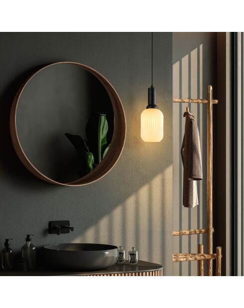 Suspension Asker noire - 13x13x118 cm