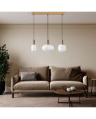 Lustre Asker doré - 87x30x130 cm