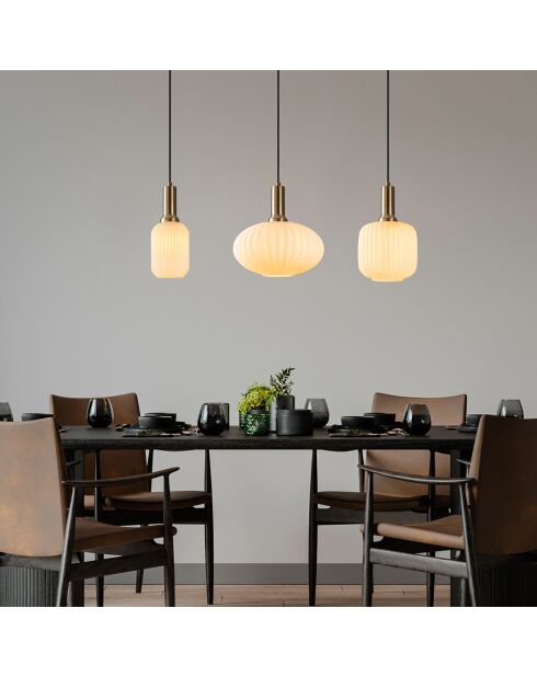 Lustre Asker doré - 87x30x130 cm