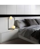 Lampe à poser Corner noire - 25x25x25 cm