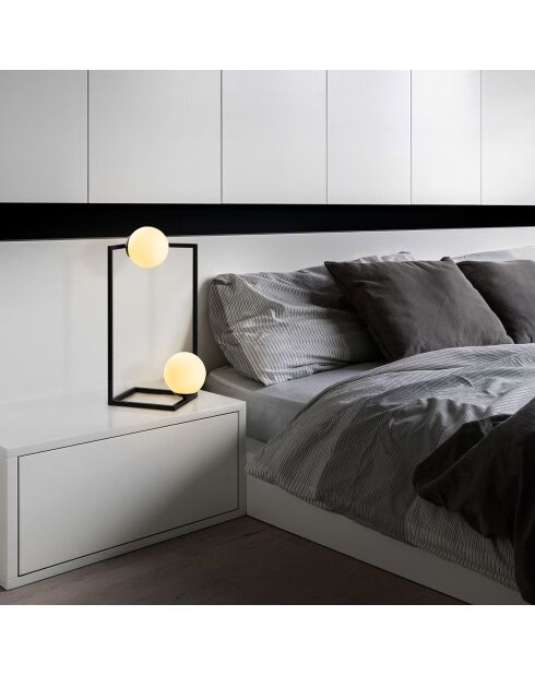 Lampe à poser Corner noire - 25x25x25 cm
