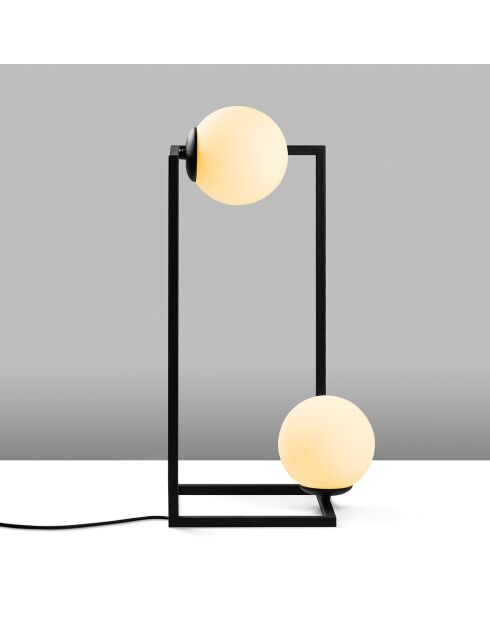 Lampe à poser Corner noire - 25x25x25 cm
