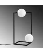 Lampe à poser Corner noire - 25x25x25 cm