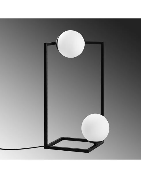 Lampe à poser Corner noire - 25x25x25 cm