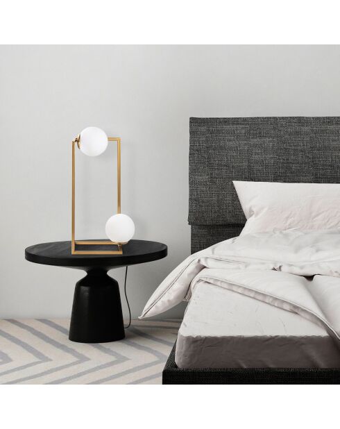 Lampe à poser Corner dorée - 25x25x25 cm