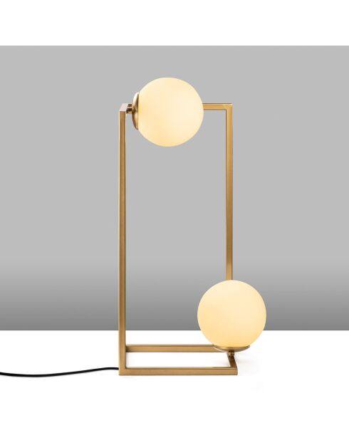 Lampe à poser Corner dorée - 25x25x25 cm