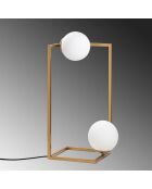 Lampe à poser Corner dorée - 25x25x25 cm
