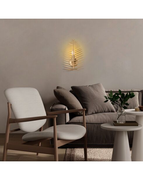 Lámpara de pared Leaf gold - 20x30x8 cm