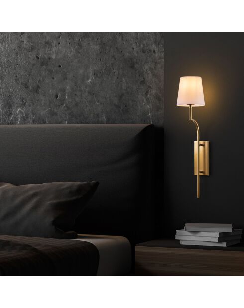 Lampada da parete Lumora oro/bianco - 16x22x72 cm