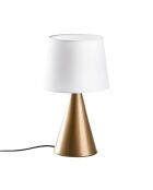 Lampe à poser Kona doré/blanc - 28x28x52 cm